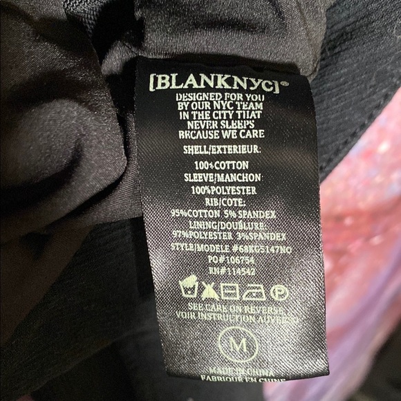 BLANK NYC Women's Jacket Size Medium Black Double Zip Breathable Mesh - Picture 3 of 8